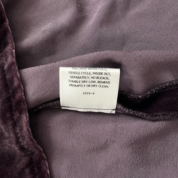 Eileen Fisher Scoop Neck Velvet Long Sleeve Tunic Top Women Size S-XS - Picture 14 of 16